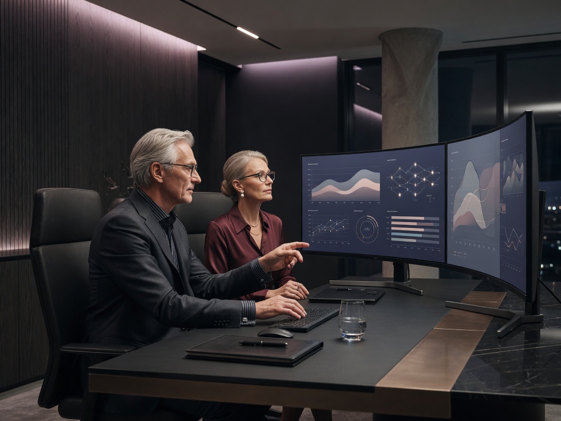 Dos consultores senior de la mesa de ayuda de Ceficiente revisando configuración de SAP frente a sus monitores